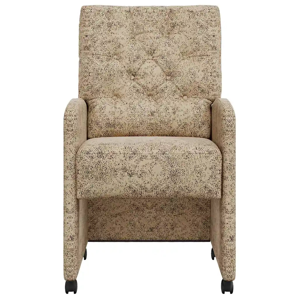 Sedie da Pranzo con Ruote 2 pcs Grigio chiaro 58 x 67 x 97 cm