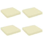 Cuscini per Sedia in 4 Pezzi VUGHT 4 pcs 100% Poliestere Crema 946255
