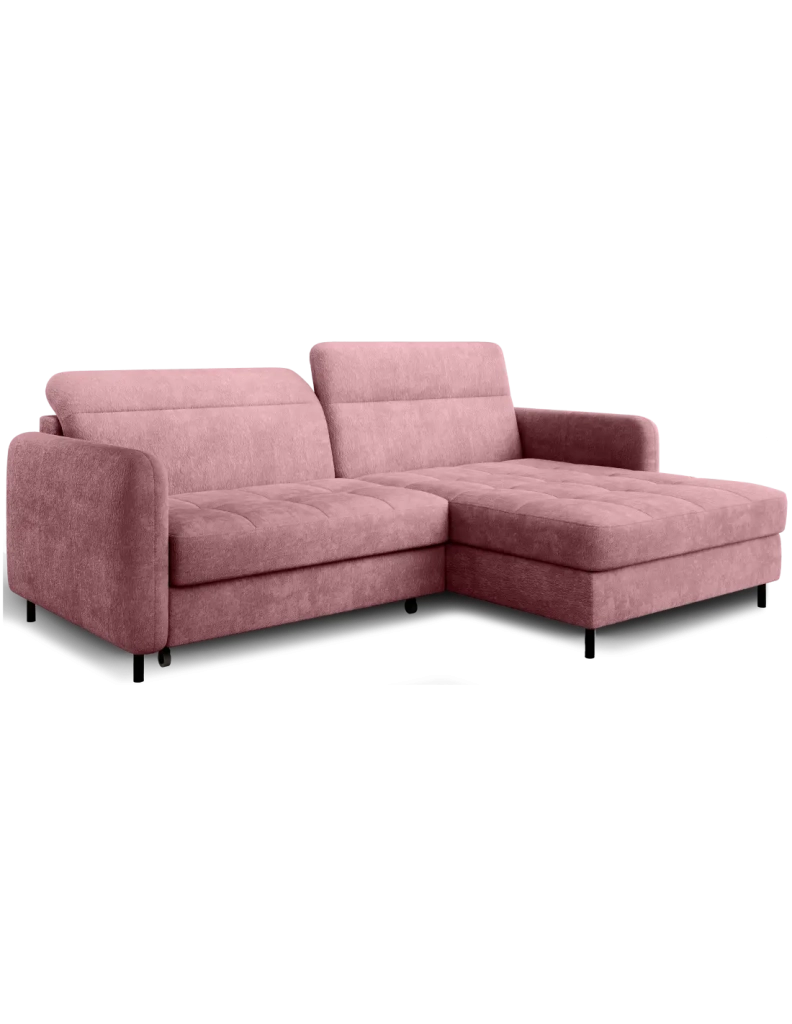 Divano ad angolo collezione GOUMSI colore Rosa cipria