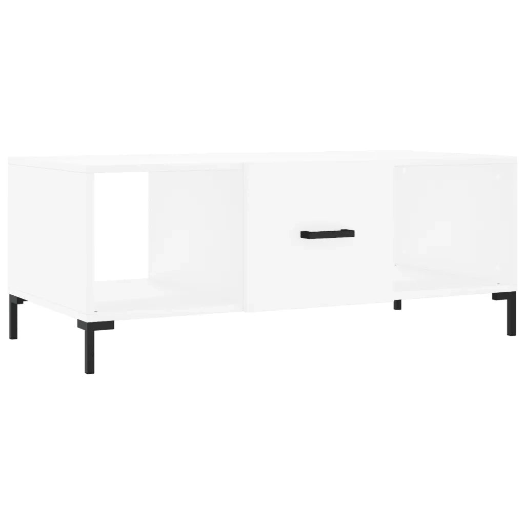 Tavolino da Salotto-Tavolino da soggiorno-Tavolo Bianco 102x50x40 cm in Legno Multistrato 842313