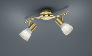 Faretto da Interno a LED in Metallo Ottone Satinato