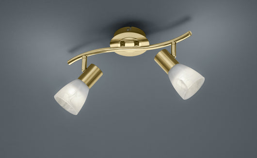 Faretto da Interno a LED in Metallo Ottone Satinato