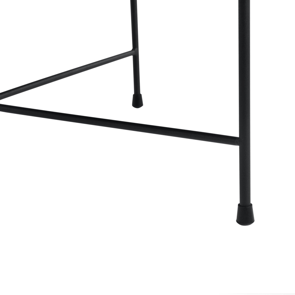 Tavolino Contenitore Tauranga con Piano Rotondo Rimovibile 40 x Ø60 cm Effetto Noce / Grigio [en.casa]