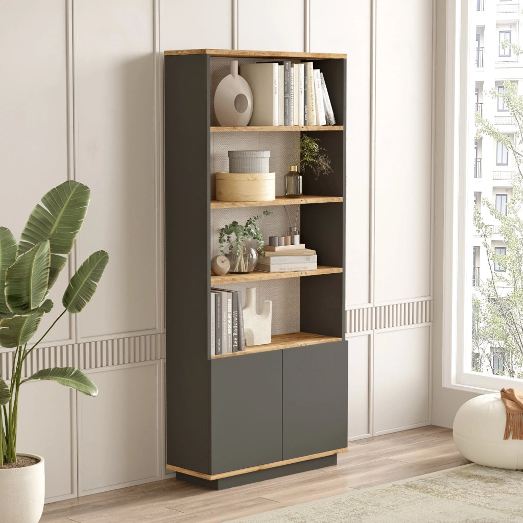 Libreria in legno "Forlan" 75 x 26,8 x 168,3 cm - Pino Atlantico