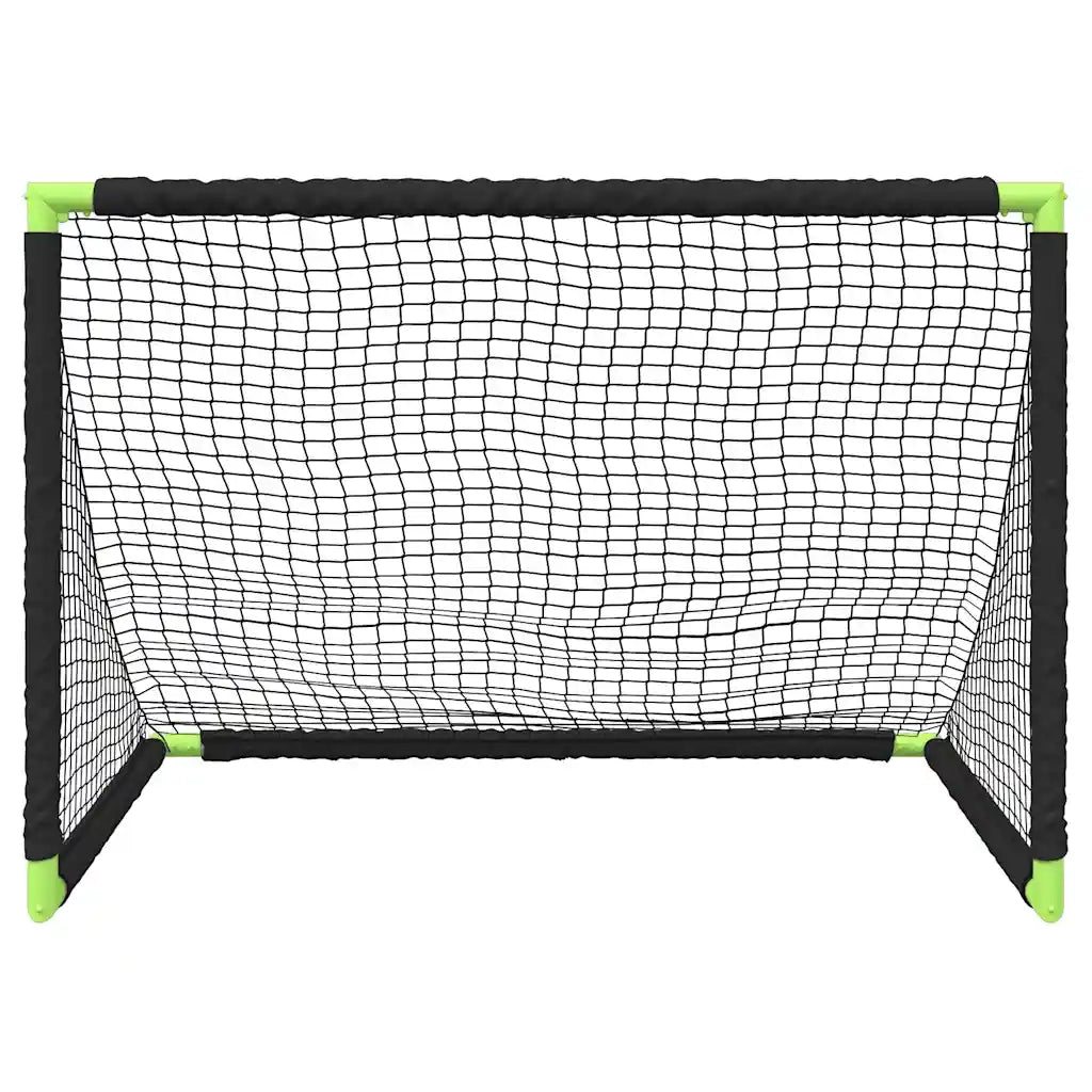 Porta da Calcio per Bambini Pieghevole Nera 90x64x64 cm CFW9187154