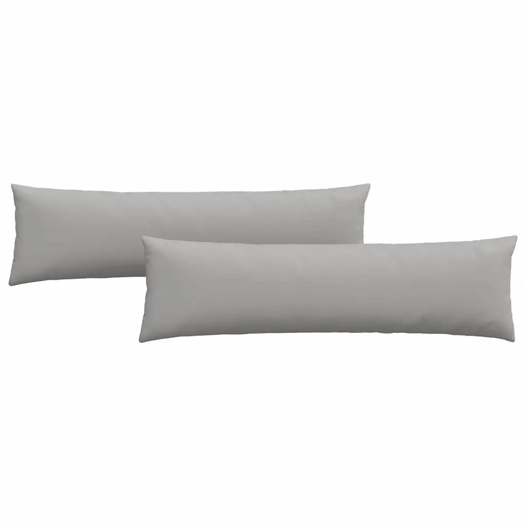 Cuscini da Divano 2 pcs Grigio Nuvola 145 x 40 cm Tessuto