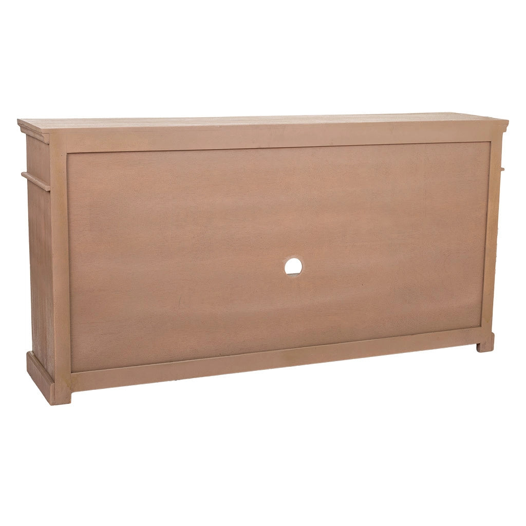 Credenza in legno e metallo marrone 173x41x89h
