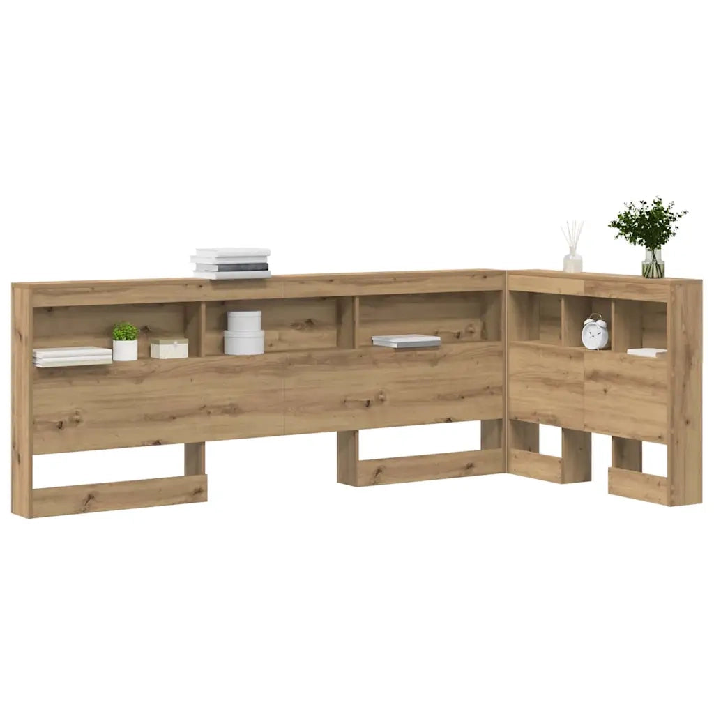 vidaXL Testata contenitore rovere artigianale 90 cm Legno multistrato