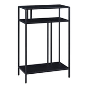 Tavolo consolle in metallo 85 x 55 x 30 cm nero 03_0008584