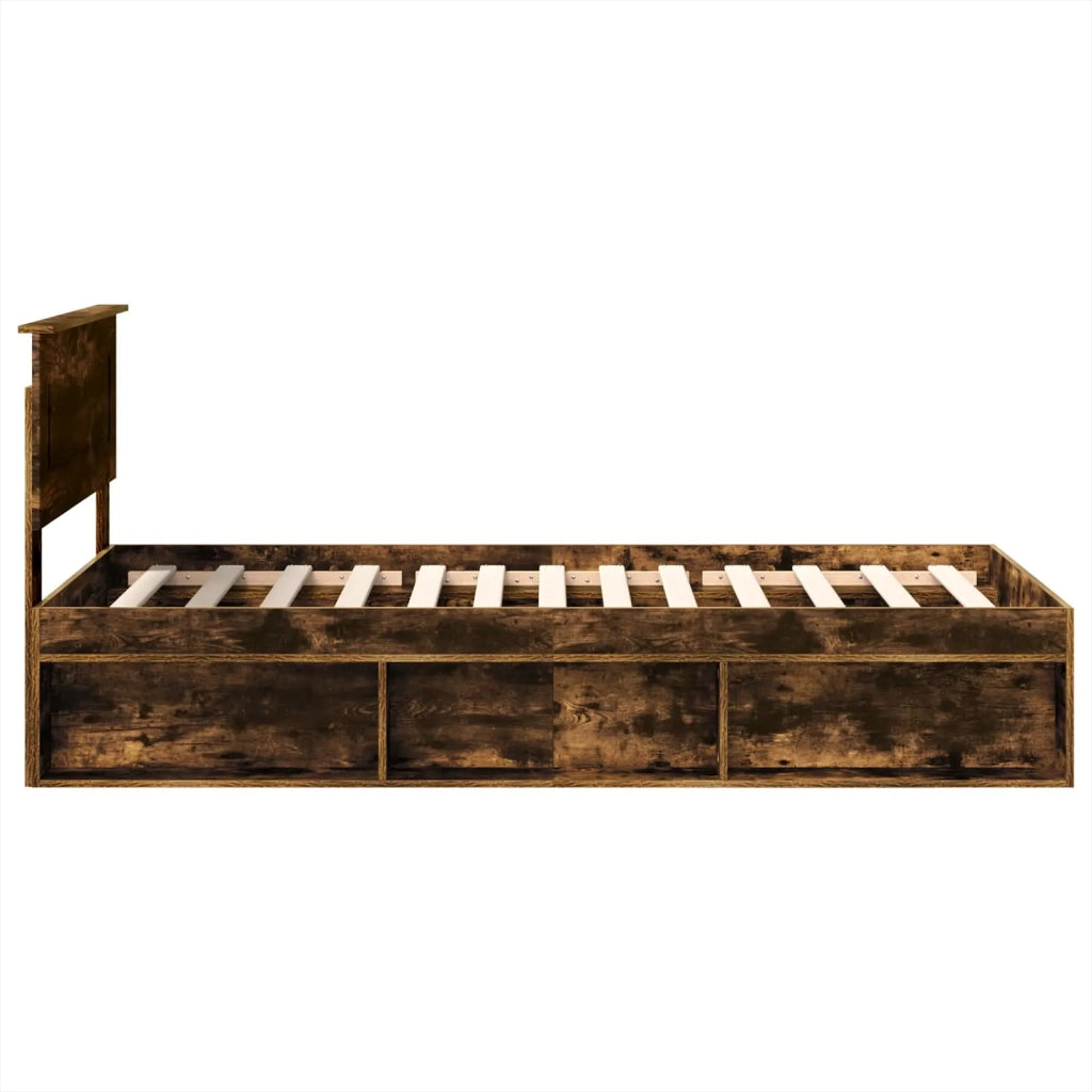 Struttura del letto-Giroletto Rovere fum¨¦ 75 x 190 cm Legno multistrato 119093