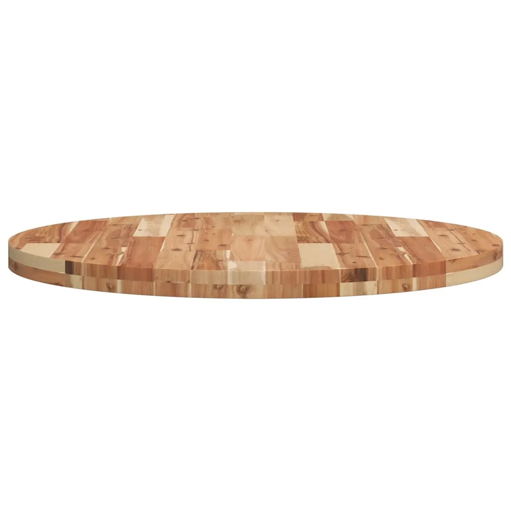 vidaXL Piano Tavolo Rotondo Ø80x4 cm in Legno Massello di Acacia