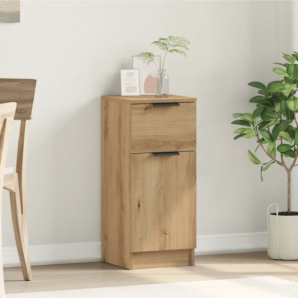 Credenza Rovere Artigianale 30x30x70 cm in Legno Multistrato 856953