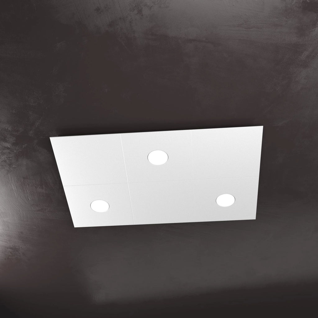 ECCENTRIC APPLIQUE-PLAFONIERA 3 LUCI + 3 DECORATIVO GRIGIO 1156-3L3D-GR