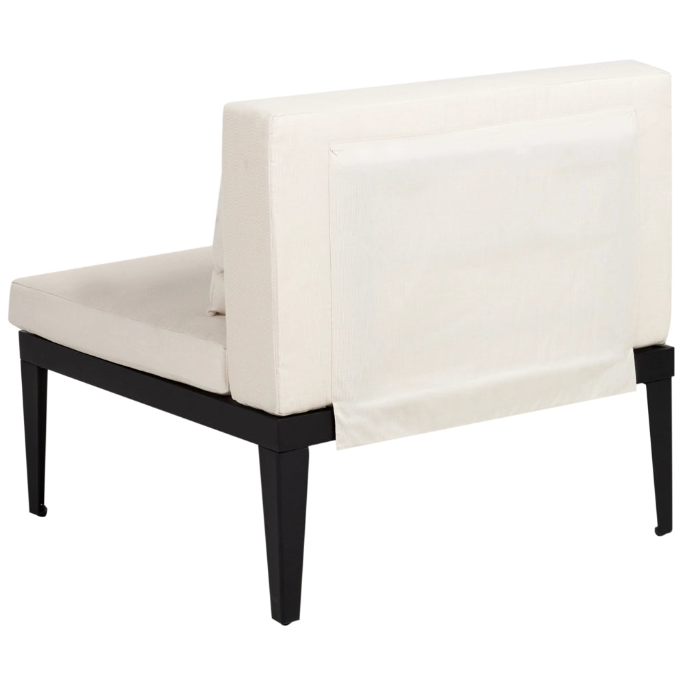 Set da giardino 4 posti in legno di acacia certificato con divano angolare tavolino e cuscini beige chiaro lato sinistro
