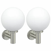 Lampada da Parete Esterna 2 pz Argento 28 x 25 x 38 cm CFW4590112