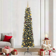 Albero di Natale artificiale con 300 LED Verde 210 cm 3395949