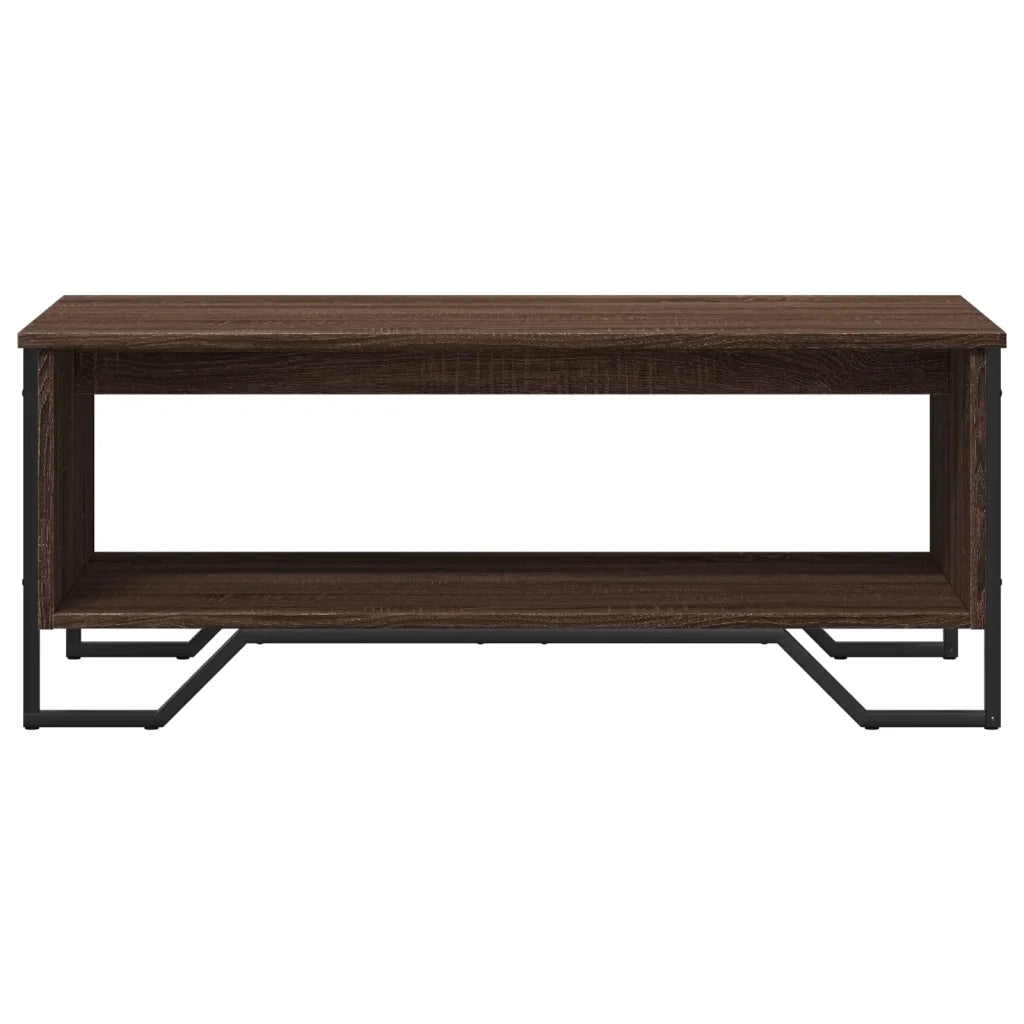 Tavolino Salotto Rovere Marrone 100x51x40 cm Legno Multistrato