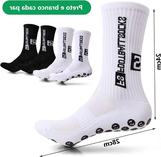 Gonfiabili calzini per calcio | Base antiscivolo in silicone | Taglia 39-46 | 2 pair