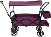 Carrello per bambini trasporto - Carrello con manubrio - Blu