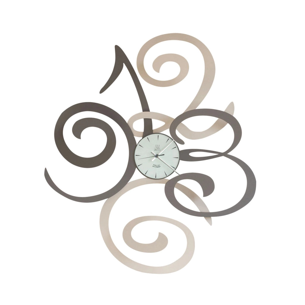 Orologio da parete moderno Filomena Fango e Sabbia