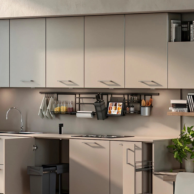 Lotto di 2 Zoccolo per cucina Plasline con accessori, altezza 100 mm, 2 barre lunghezza 2,35 m, Tecnoplastica, Anodizz..