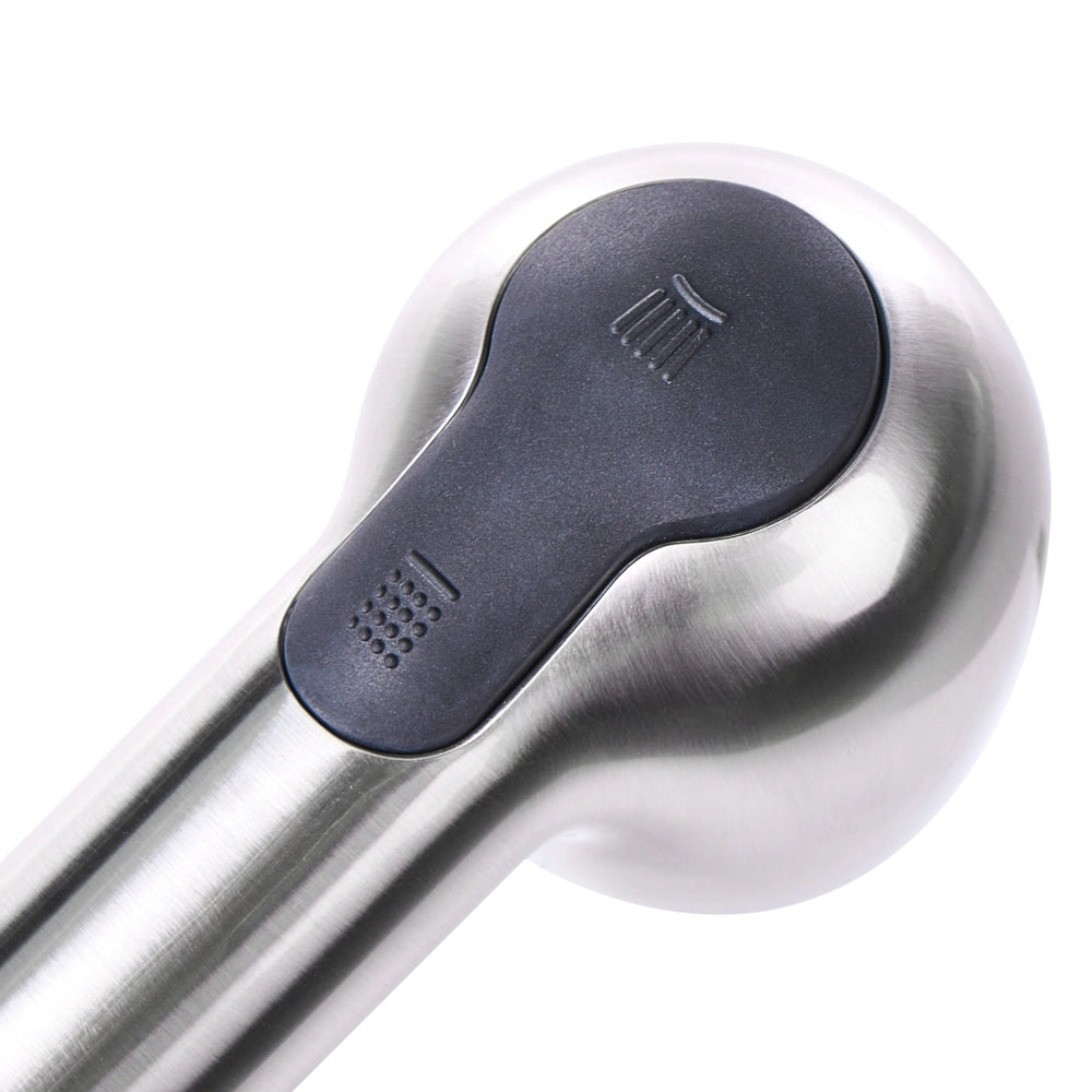 Rubinetto da cucina estraibile in acciaio inossidabile con soffione a molla argento design moderno