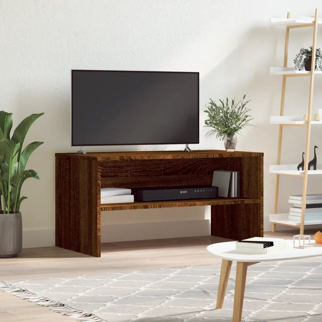 Mobile TV | Armadietto TV | Mobile Porta TV Rovere Marrone 80x40x40 cm in Legno Multistrato