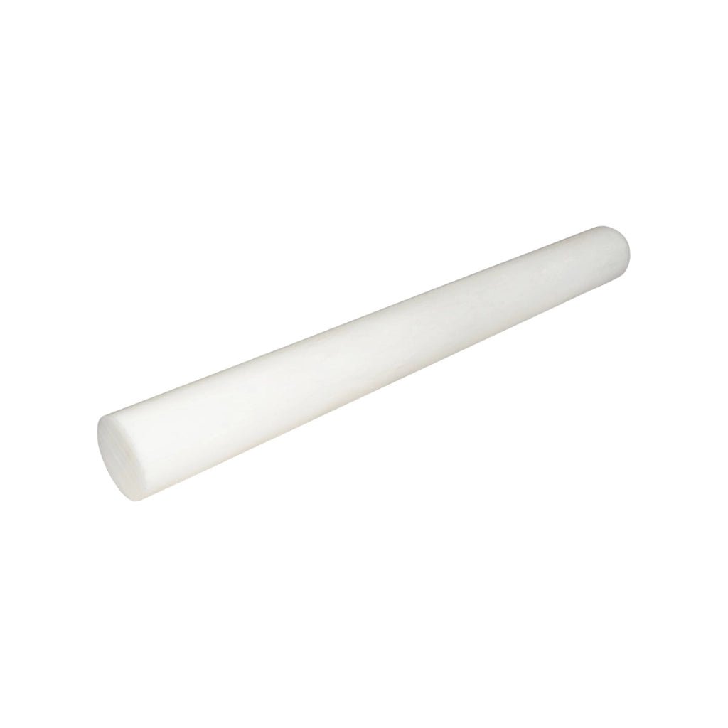 Barra di poliammide, poliossimetilene-poliacetale POM bianca 1000x100mm 11.59 Kg.