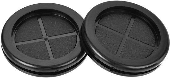 Grommetti in gomma nera, 4 pezzi, 50mm, gomma sintetica, protezione cavi elettrici