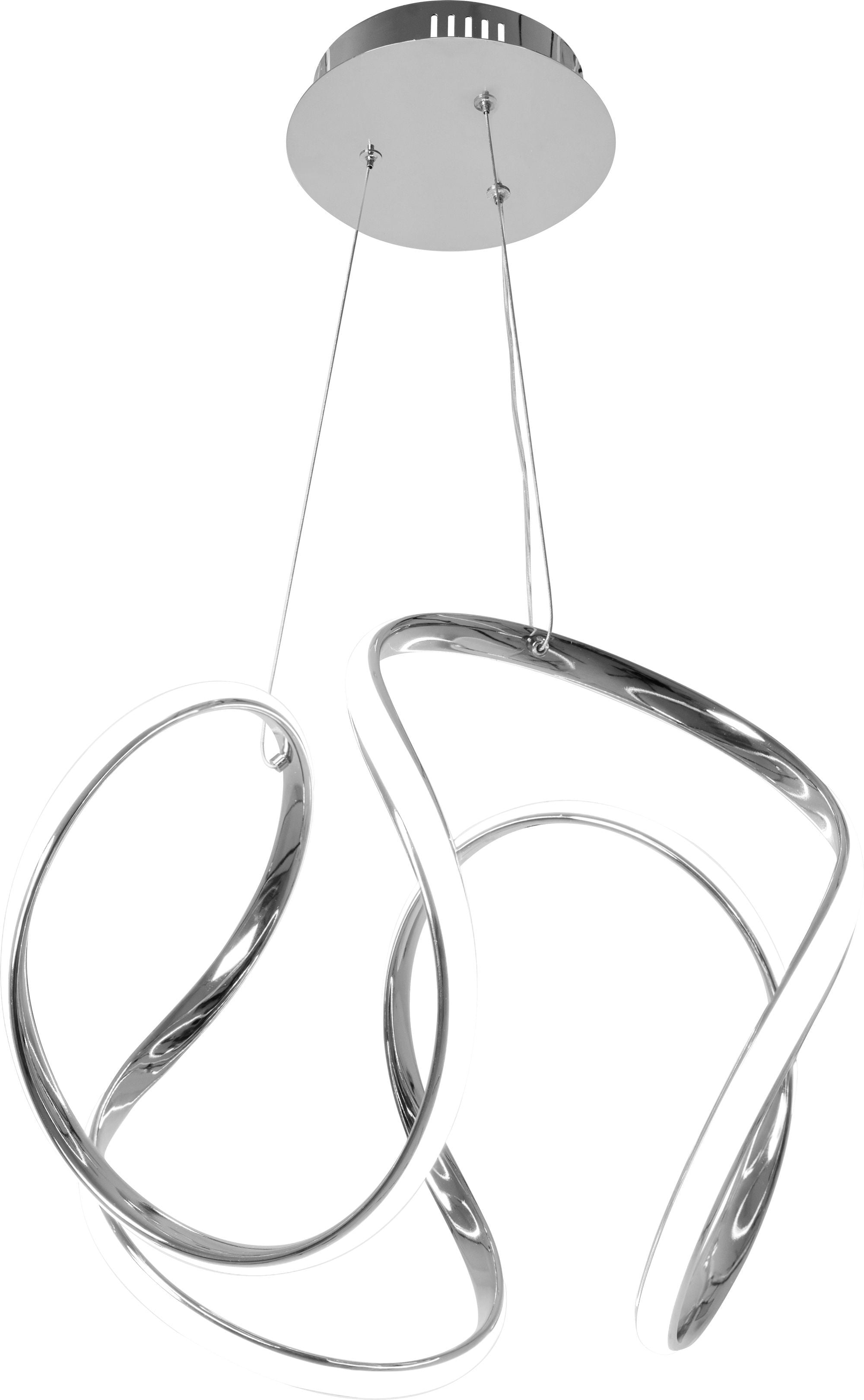 Lampada Da Soffitto Pensile Moderno Led Gold + Pilot Cromo App386-cp