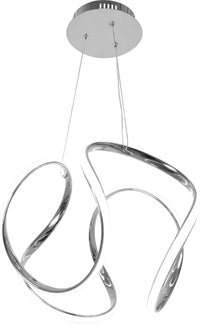 Lampada Da Soffitto Pensile Moderno Led Gold + Pilot Cromo App386-cp