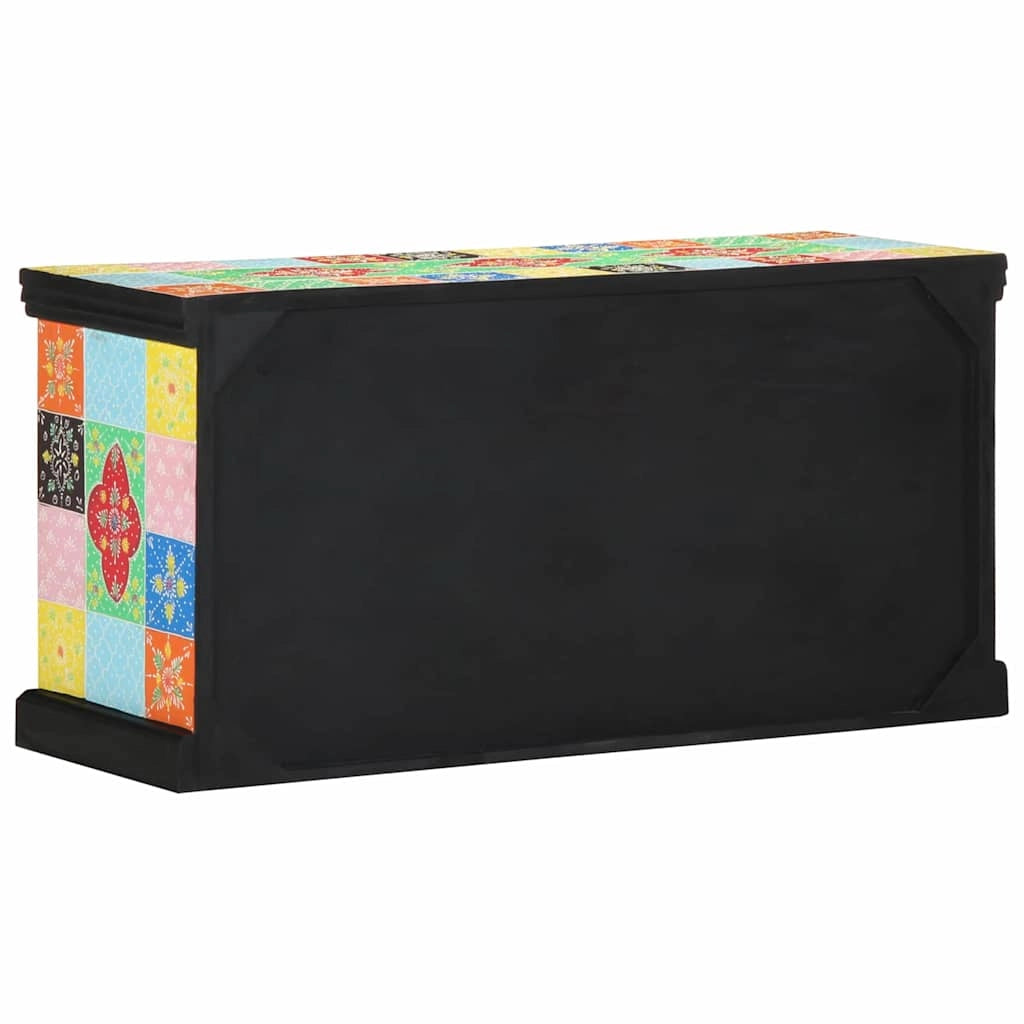 Pratico mobile porta TV moderno con ripiani 100 x 35 x 50 cm in legno massello di mango 02_0057710
