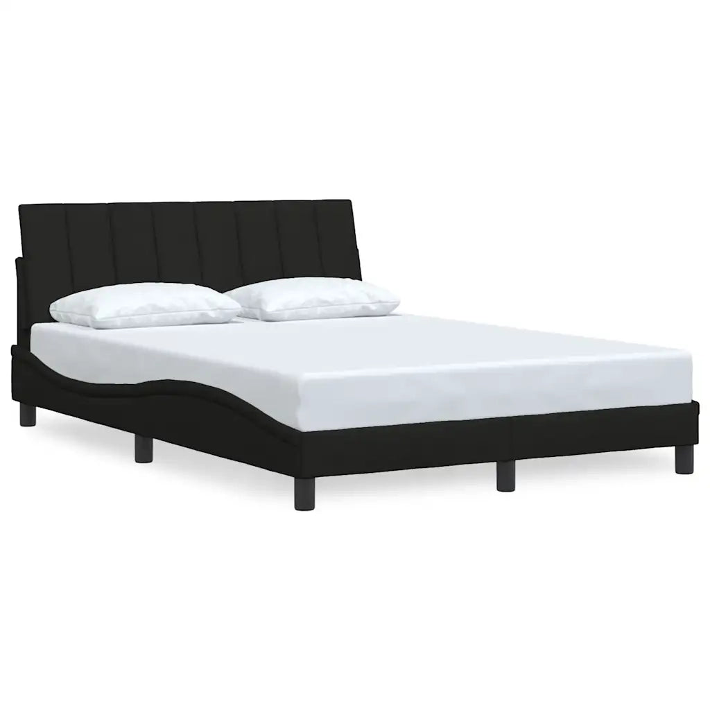 Giroletto senza Materasso Hanko Nero 140x200 cm in Tessuto