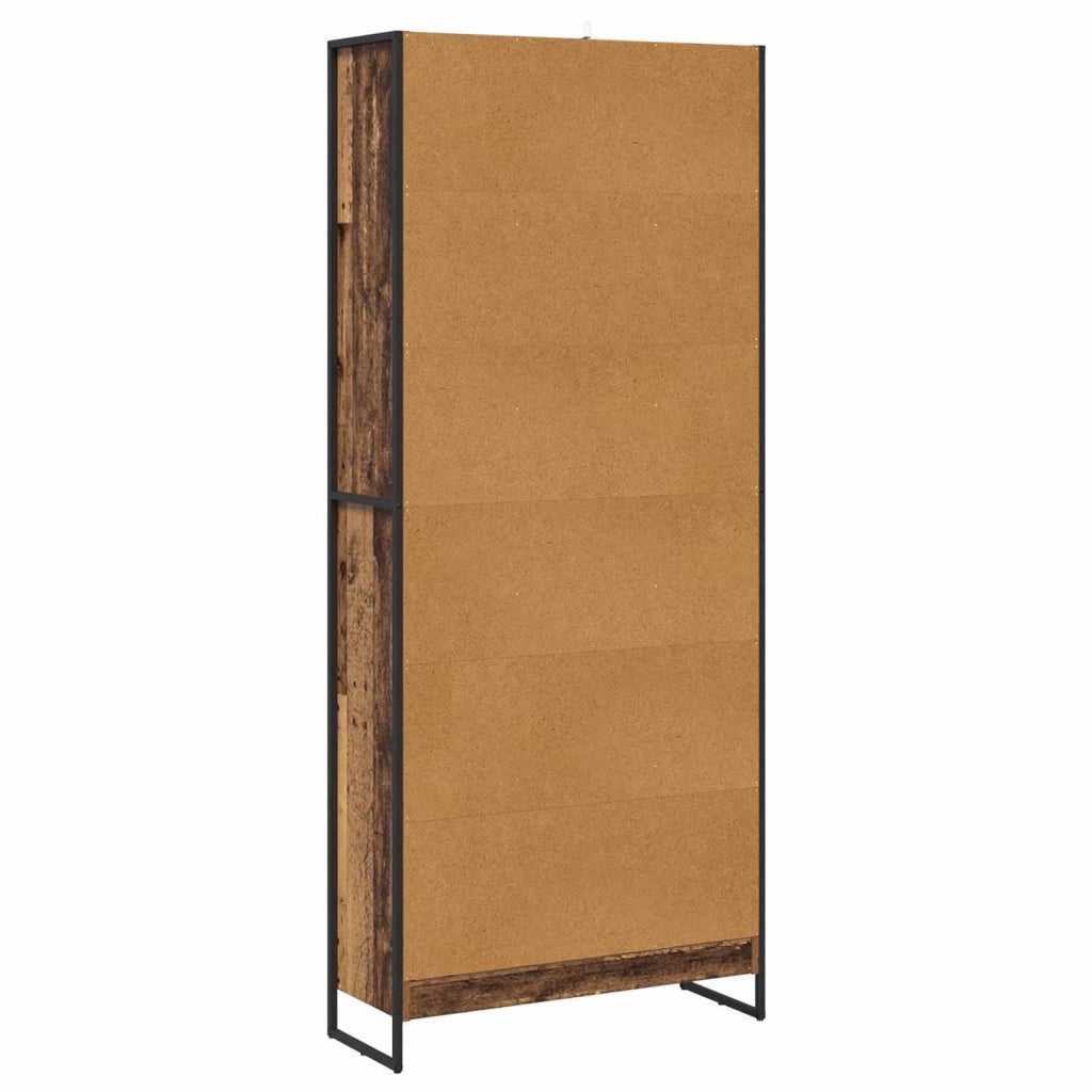 Armadio per Libri 2 pcs Legno vecchio 80 x 30 x 189,5 cm 3403014
