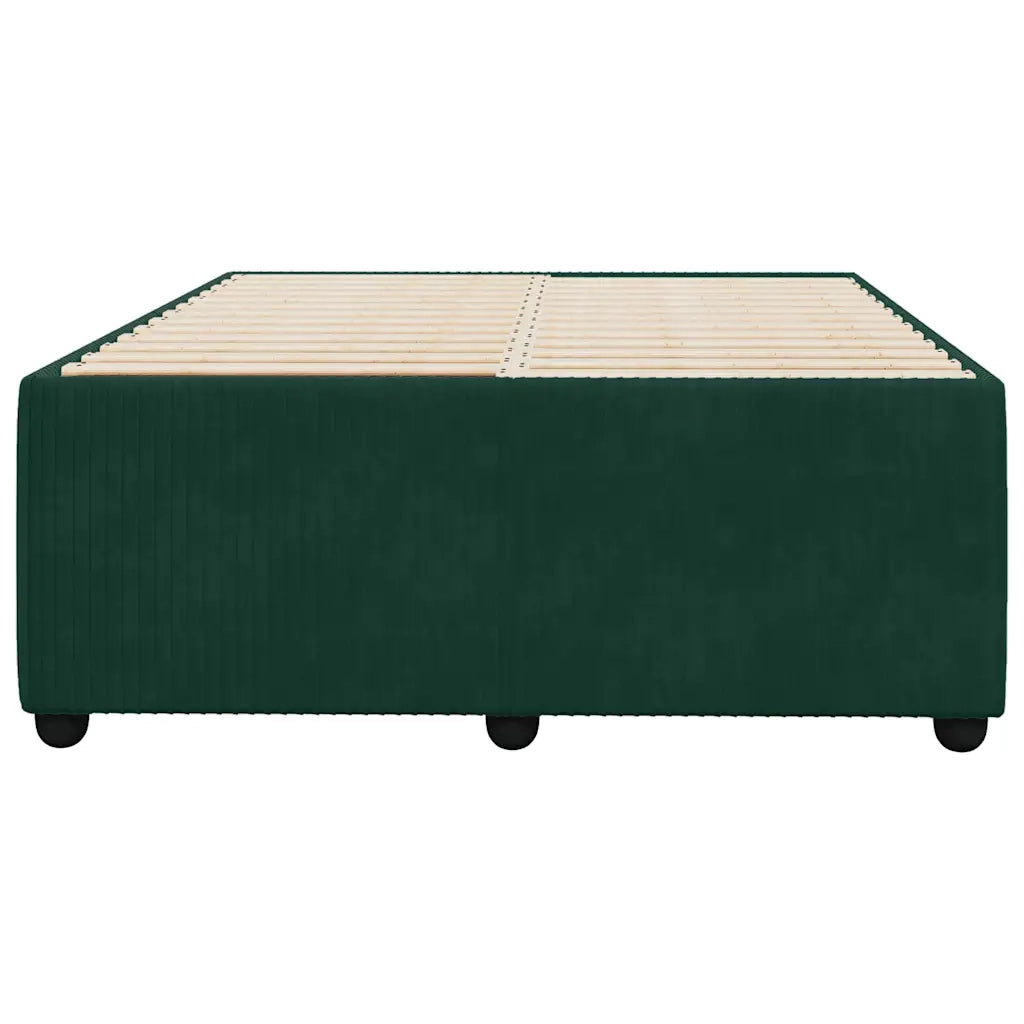 Giroletto senza Materasso Verde Scuro 120x190 cm Velluto 3284997