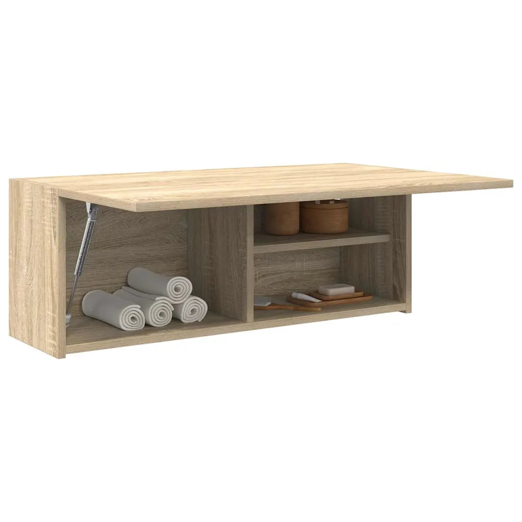 Mobile da Bagno Rovere Sonoma 80x25x30 cm in Legno Multistrato 860078