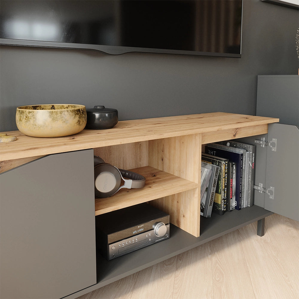 Vicco Mobile tv Antracite/Artisan 150 x 60 cm con 2 porte