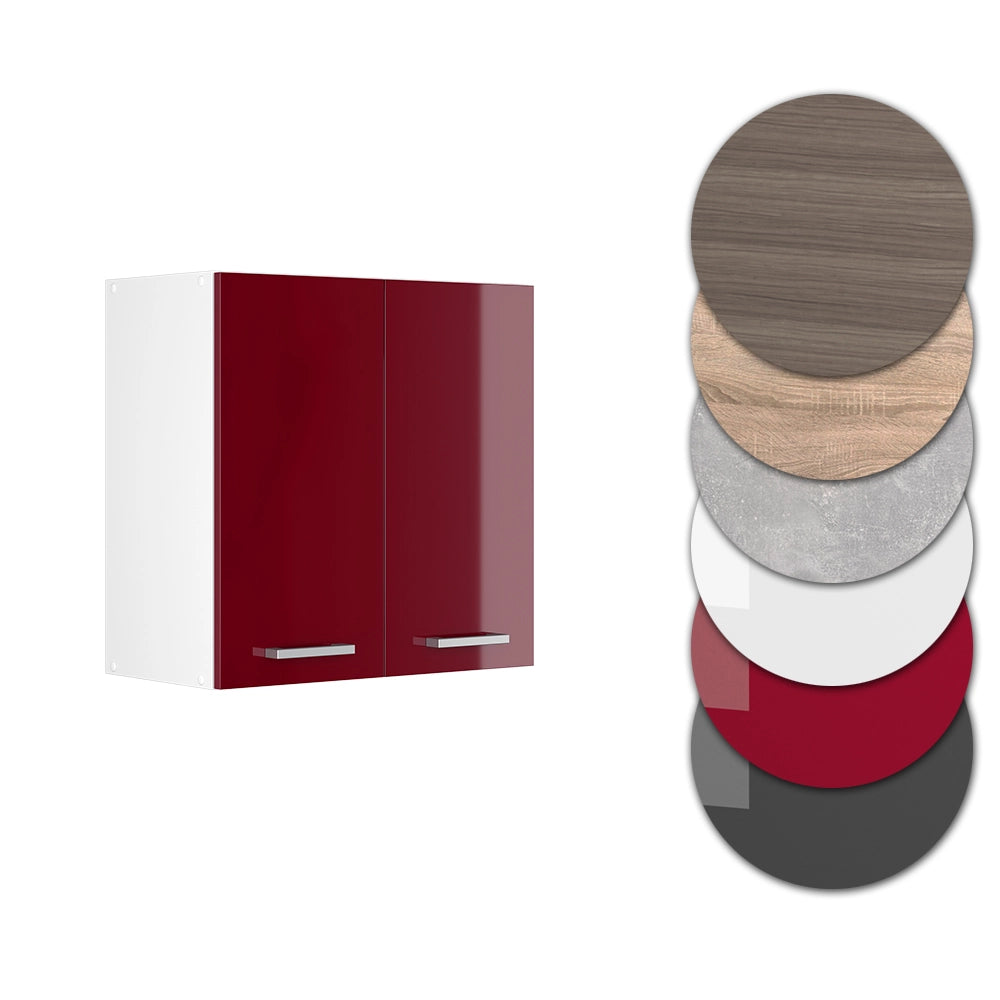 Vicco Pensile da cucina Rosso lucido 60 cm