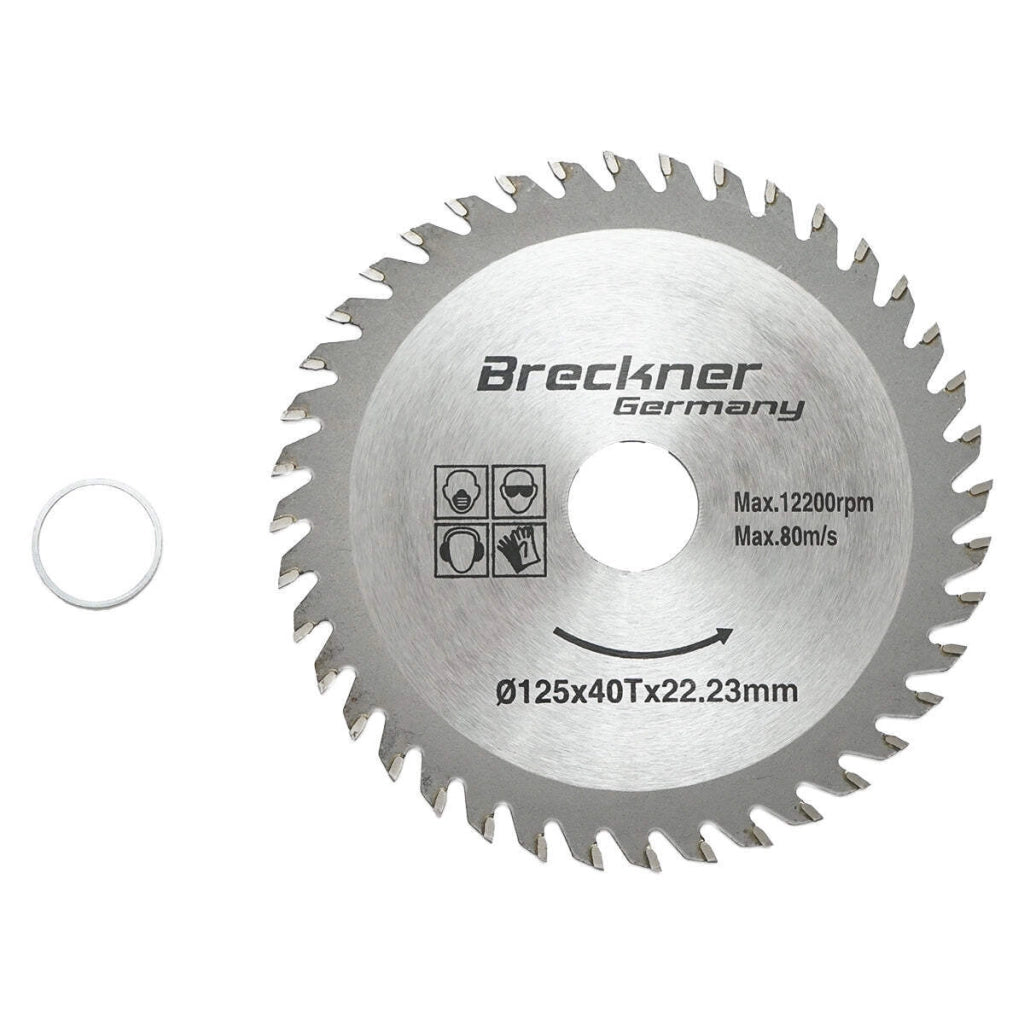 Disco circolare vidia per legno 125x1.2x22.23mm, 40 denti Breckner Germany