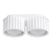 Plafoniera moderna bianca ovale 21cm 2xGX53 Pure Lume