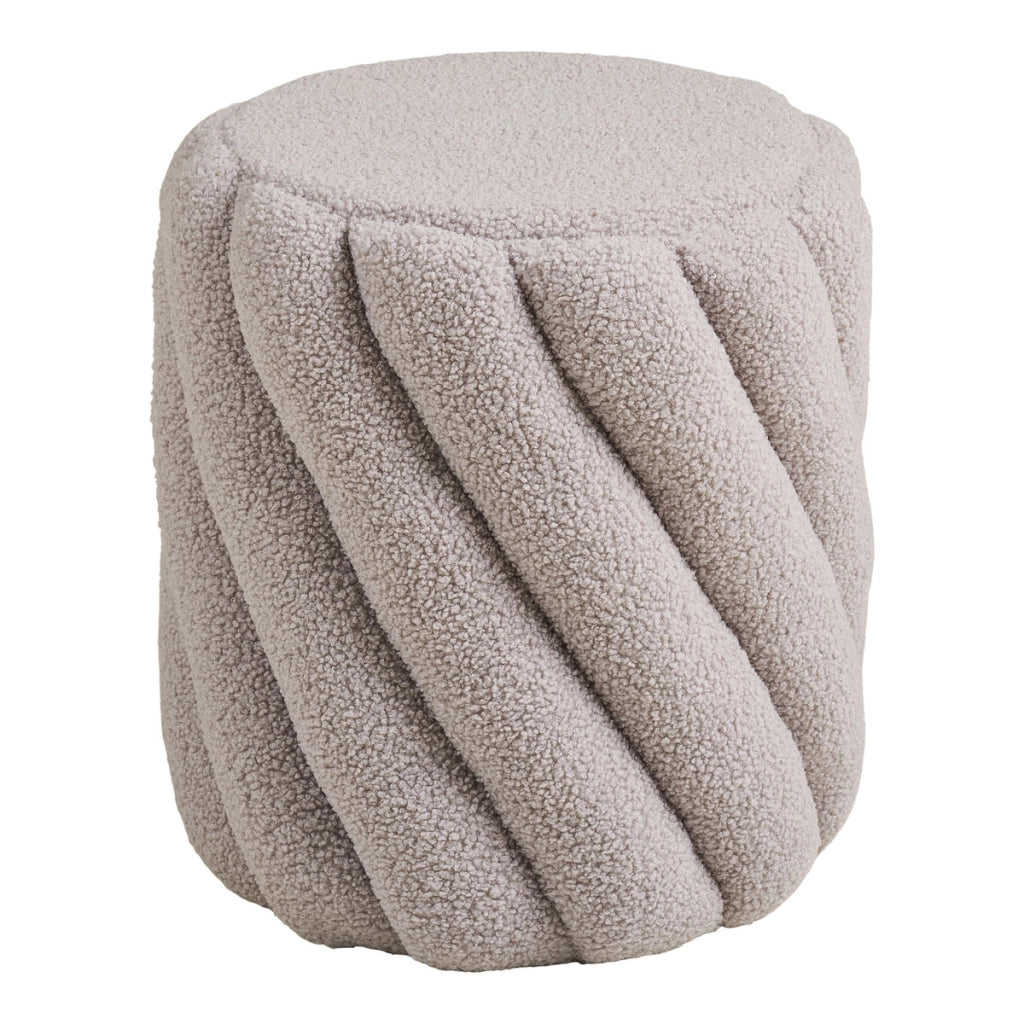 Pouf Sana, Grigio, Poliestere, 38x38x40 cm