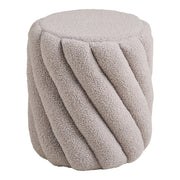 Pouf Sana, Grigio, Poliestere, 38x38x40 cm