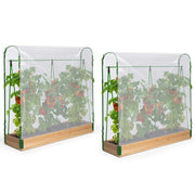 IDMarket - Serre per pomodori modulari Duo kit speciale di crescita completo di telo + supporto