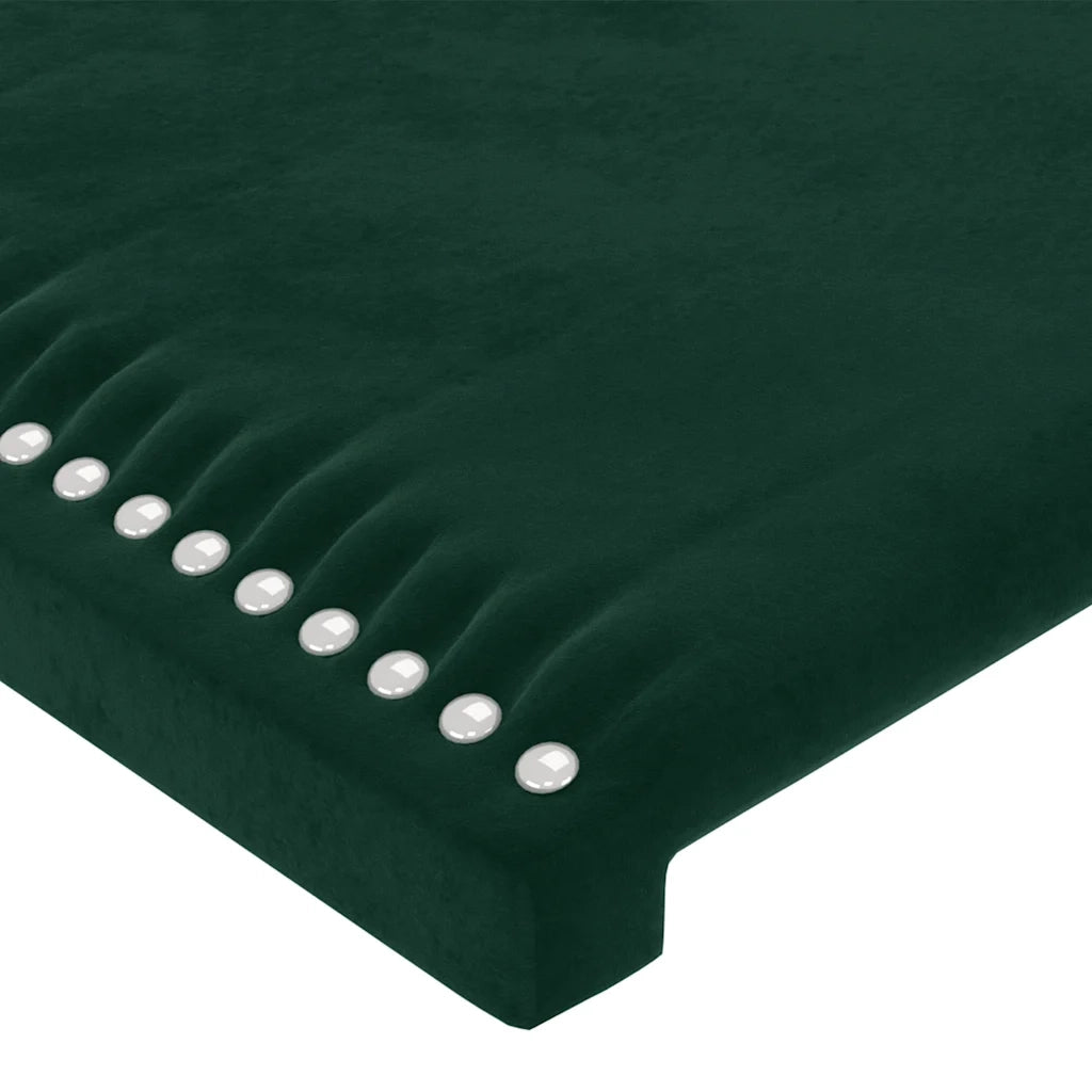 Giroletto con Testiera Verde Scuro 100x200 cm in Velluto cod mxl 57992