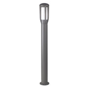 ATLAS Paletto da terra per giardino IP65 - Bollard Antracite con attacco E27 per lampadine LED - Struttura in alluminio pressofuso - Rossini Group