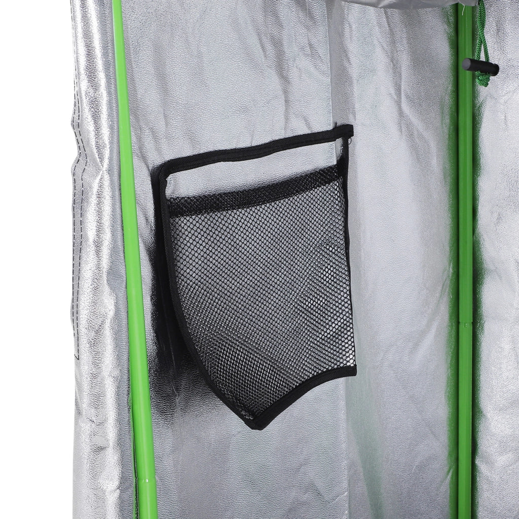 Tenda Idroponica 60x60x140cm ¨C Xylo ¨C Oxford 600D Nero con Prese d'Aria Regolabili