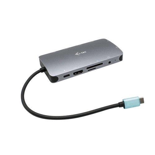 I-tec metal usb-c travel nano dock hdmi/vga with lan + power delivery 100 w - C31NANODOCKVGAPD