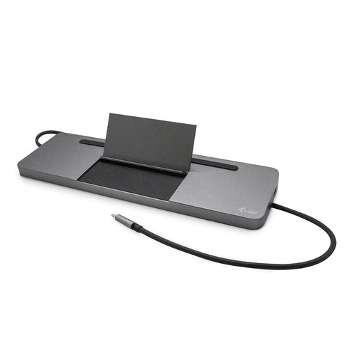 I-tec metal usb-c ergonomic 4k 3x display docking station + power delivery 85 w - C31FLATDOCKPDPRO