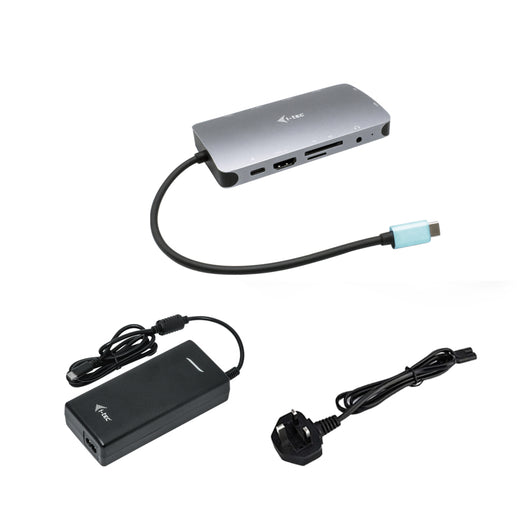 I-tec usb-c metal nano dock hdmi/vga with lan + charger 112w - C31NANOVGA112W
