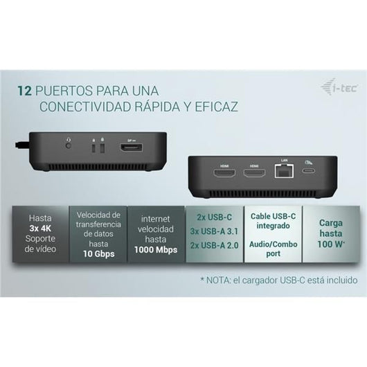Usb-c dp dual hdmi docking pd 100w - C313VIDPRO100W